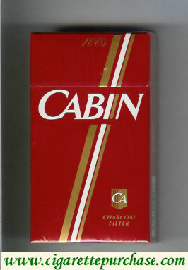 Cabin 100s cigarettes red